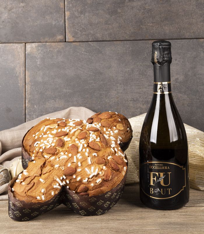 Colomba Classica con canditi e Spumante Brut  PASQUA 2024