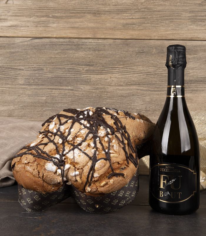 Colomba Cioccolato e Pera con Spumante Brut PASQUA 2024