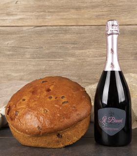 Schiacciata con gocce di cioccolato e Spumante Rosato PASQUA 2023